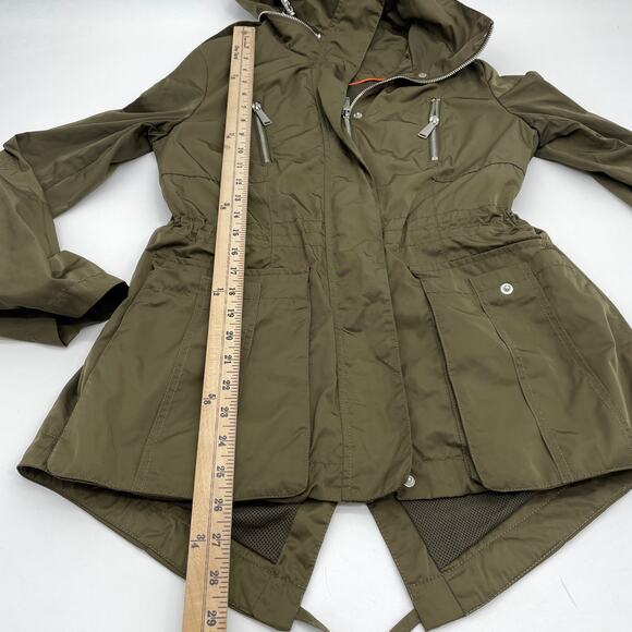 BCBGENERATION Hooded Utility Full Zip Jacket Womens Size S Full Zip Lightweight - Picture 7 of 7